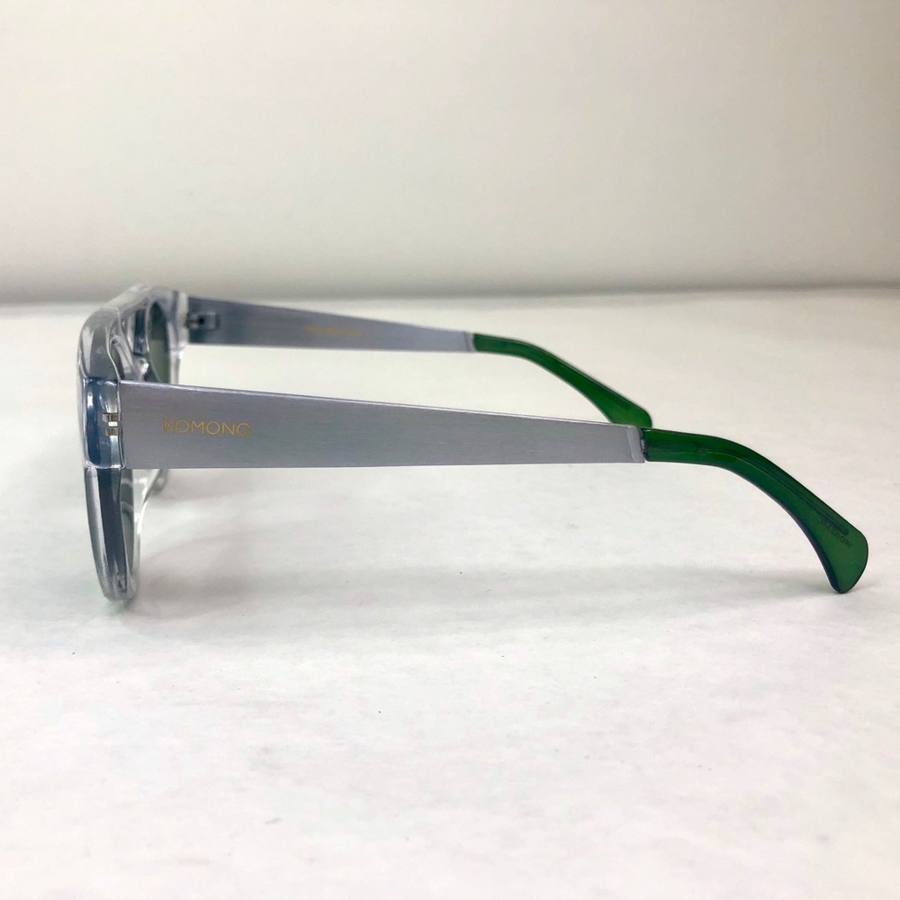 KOMONO Dreyfuss Clear/Silver Sunglasses (NEW) 🕶 - Picture 6 of 9